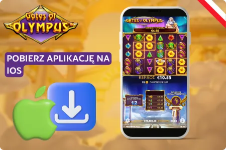 Pobieranie aplikacji Gates of Olympus na iOS