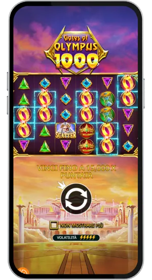 Schermata principale di Gates of Olympus 1000