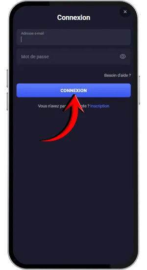 Connexion au compte du casino