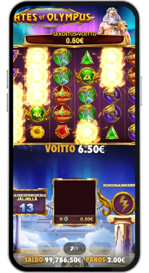 Free spins-runda med aktiva multiplikatorer