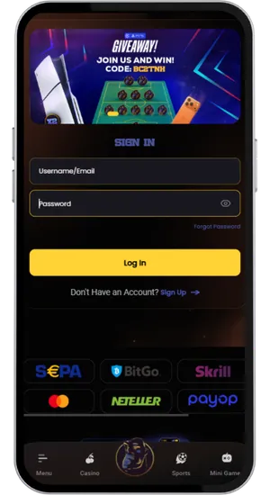 Casino account login