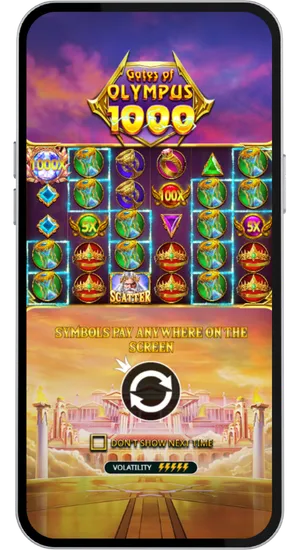 Gates of Olympus 1000 main game screen