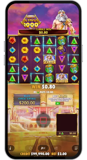 Gates of Olympus 1000 gameplay screen