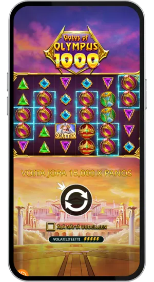 Spelstartskärm med symbolrutnät