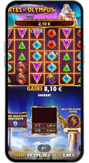 Tour de tours gratuits avec des multiplicateurs actifs