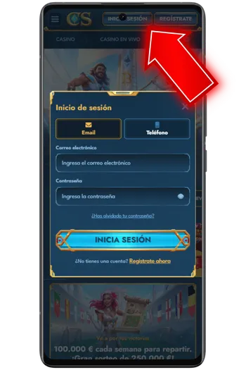 Inicio de sesión