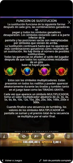 Gates of Olympus Pragmatic Play inicio de partida